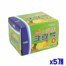 크린랩 크린백 (중) 25x35cm 100매 5개, 중(M)