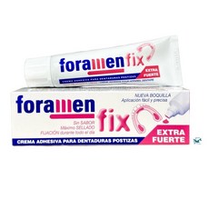 Foramen 雅創 持久穩固 舒適無味, 1個, 西班牙假牙黏著劑45g, 45g