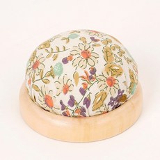 작고 신선한 목가적 스타일의 나무 바닥 바늘꽂이 1개 수제 DIY 바느질 도구 십자수 가방, 핀쿠션 바늘꽂이 핀 쿠션 재봉 나무 베이스 바늘 라운드, 01 E