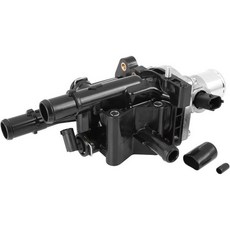 쉐보레 아베오 2009-2011년용 차량 온도 조절기 하우징 교체 부품 번호 25189437/96984102/96980317 플라스틱 금속 블랙 은색 톤 1개 해외 직배송