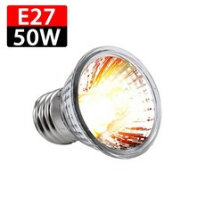 발열전구 온열 열등 421개 거북이 도마뱀 Basking 램프 25W 50W 75W 반려동물 난방 E27 전구 카멜레온 뱀 파충류 빛 UVA 햇빛, 50W-1pc