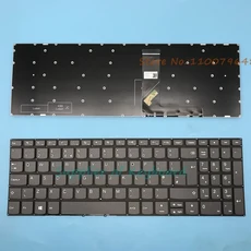 Lenovo IdeaPad S340-15IML 터치 블랙 용 새 라틴어 스페인어영국헝가리어포르투갈어 키보드, 03 UK No Backlit
