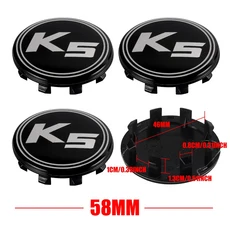 호환 4PCS 차량 스타일링 휠 센터 캡 허브 커버 배지 기아 EV6 소렌토 니로 스팅어 시드 카니발 K5 K9 소, 04 K5-black