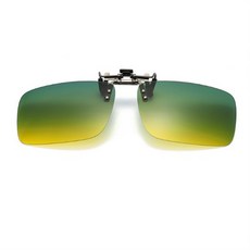 운전 골프시 고화질 자외선차단 UV코팅 클립형 안경착용 변색편광렌즈 선글라스 G