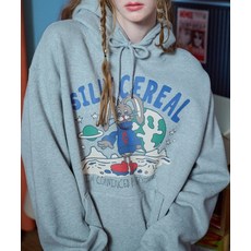 꼼파뇨 실리버니 후드티 그레이