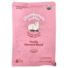 체임벌린 커피 아라비카 바닐라 미디엄 로스트 12온스 340g Chamberlain Coffee Organic Arabica Vanilla Ground Medium Roast