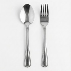 어린이 스텐 수저포크 10P 세트 유아 초등 겸용 업소용 어린이용 스푼 포크 세트, 10개, 수저+포크