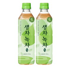 웅진 생차 그린티 녹차 500ml, 2개