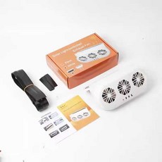 차박 환기팬 제품 써큘레이터 팬 전기 창문형, 1개, 2. 블랙 태양광+USB