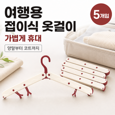 홈에이드 공간절약 접이식 옷걸이, 5개, 화이트