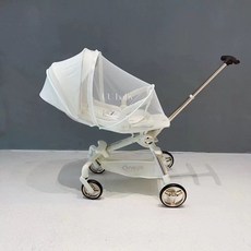 유모차커버 5in1미세먼지 해충 모기장 유모차 차단 올인원 덮개 커버 방풍 레인, 1개, 화이트