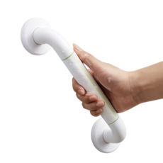 테크통 장애인 노약자 노인 보행 계단 손잡이 야광 화장실 보조 손잡이, 화이트, 1개