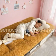 urkoteer 자가발열 토퍼 패드 매트 두꺼운 겨울 침대 이불 매트리스 양면 극세사 캐시미어 푹신한urkoteer, 커피