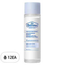 더페이스샵 닥터벨머 아미노클리어 립 앤 아이 메이크업 리무버, 150ml, 12개