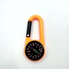 1pc ABS 나침반 다기능 배낭 버클 하이킹 캠핑 액세서리 야외 등산, orange, 1개