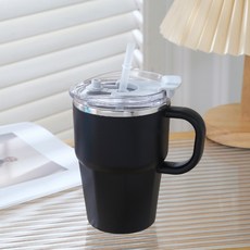 레디박스 캠핑 감성 휴대용 스텐 텀블러 맥주잔 음료잔, 블랙, 1개, 600ml