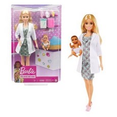 Barbie 醫護職業遊戲組 醫生造型娃娃 與 嬰兒玩具 適合3歲以上兒童, 1個