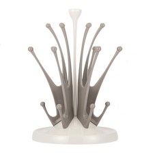 tgm 牛奶皇冠奶瓶瀝水架, TGM 嬰兒奶瓶乾燥架(可可色）