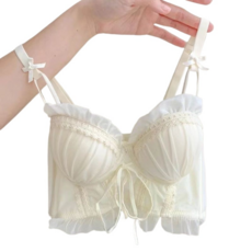 臺灣出貨 小胸顯大內衣套裝 聚攏收副乳 防下垂調整型 無鋼圈內衣, 丁紫藍【單內衣】，34/75B