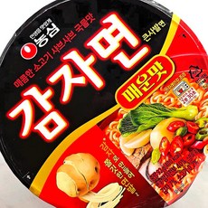 농심)감자면매운맛큰사발 92g, 16개