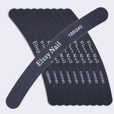 네일파일 에버리보드 10개 손톱정리 야스리 양면 버퍼 240그릿, 1세트, 블랙