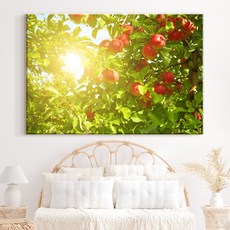 돈들어오는 금전운 재물운 풍성한 사과그림 12종 캔버스액자 회장님되는 그림 캔버스액자 주방 거실 풍수인테리어, 12. 햇살가득 루비레드