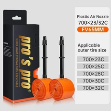 2Pcs 초경량 도로 자전거 TPU 내부 튜브 700x23C/25C/28C/32C 소재 타이어 FV45/65/85mm Presta 밸브, 01 700X23C-32C FV65
