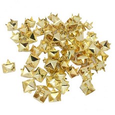 GHSHOP 2-4pack 100 개 피라미드 스터드 리벳 명소 펑크 DIY 가죽 가방 신발 골드, 합금, 금, 2개