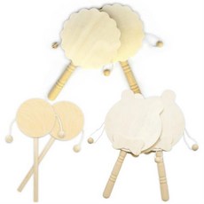 미니북 흔들이북 미니북 소고 전통악기 만들기 3종 흔들이북 미니북 소고 전통악기 만들기, ∵∴흔들이북_원형．