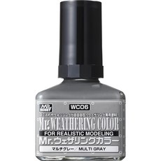 Mr. Hobby Mr. Weathering Color 模型舊化液 WC06 Multi Gray, 1個