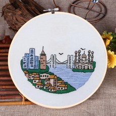 프랑스자수 DIY 패키지, (F20) 프랑스자수_항구도시, 1개