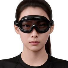 시에투 성인용 고글 물안경 김서림 방지 보관케이스 포함, 1개, 블랙