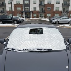 자동차 성에방지커버 차량 앞유리덮개 성에 커버 햇빛차단 가리개 블랙박스용, 성에커버(블랙박스용)