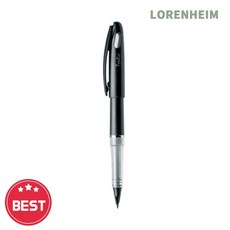 로렌하임 트라디오펜 흑색 생잉크 수성펜 문서서명용 단품 서류작성펜