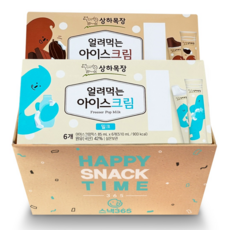 상하목장 얼려먹는 아이스크림 세트 85ml x 12개 (밀크6 +초코6)