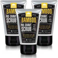 Pacific Shaving 프리 쉐이브 스크럽 Bamboo 89ml 3팩