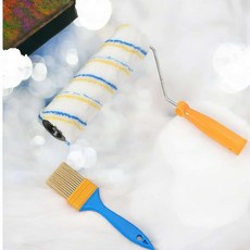 셀프 블루 페인트롤러 트레이 평붓세트 3P 페인팅세트 페인팅도구 셀프페인팅도구 페인팅도구세트, 1