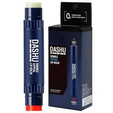 DASHU 男士雙重魅力潤唇膏 雙頭保濕 植物萃取 4.8g, 1個, 4.8g 雙頭
