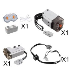 CADA블럭 수집 Master 리모컨 모터 파워 브릭 빌딩 서보 I LED 라이트 블록 어린이 C62001w C62001 카다 장난감, 1) Motor set No box