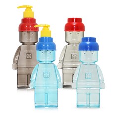 옥스포드 피규어 디스펜서 or 캡피규어보틀 /손세정제레고디스펜서 샴푸통 주방세제 손소독제, 옥스포드 캡피규어보틀(레드), 1개