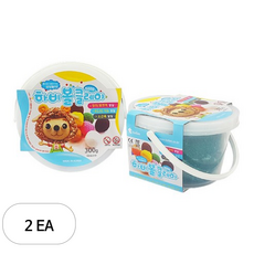토단교재 하비볼 클레이 2p, 초록, 300g, 2개