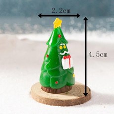 미니어처 인공 크리스마스 트리 랜드스케이프 미니 장식 파티 새해 홈용, 1개, 6. White gift box