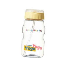 요구요구 휴대용 아동물병 빨대물병 460ml 옐로우 물통, 본상품