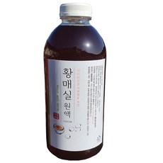 지리산산골 3년숙성 토종 황 매실원액 1000ml 자연발효 숙성, 1개, 1L, 1개입, 1L