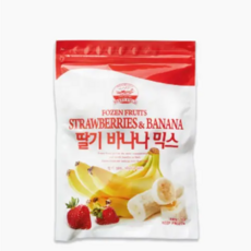 [아이스박스+드라이아이스포함] 냉동 딸기바나나믹스, 1개, 1kg
