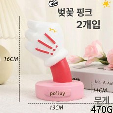마린데어 응원봉거치대 보관함 아크릴 세트 아이돌, 1단, 체리 블라썸 핑크 2개