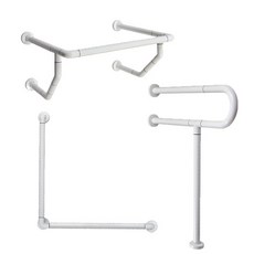 裕華 ABS系列 P型面盆L型扶手 衛浴安全輔助 防滑耐磨 40x40cm T-110B T-050B T-111B, 1個