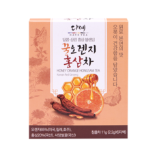 [본사직영] 다예 궁중 꿀오렌지 홍삼차 티백 개별포장 전통차 블렌딩티, 11g, 6개, 5개입