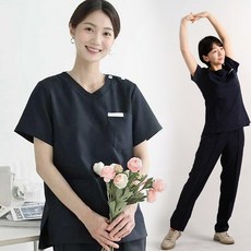 월드유니폼 라운드 간호복 수술복 치과 간호조무사 상의 하의