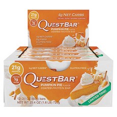 QUEST NUTRITION 南瓜派高蛋白能量棒, 12入, 60g